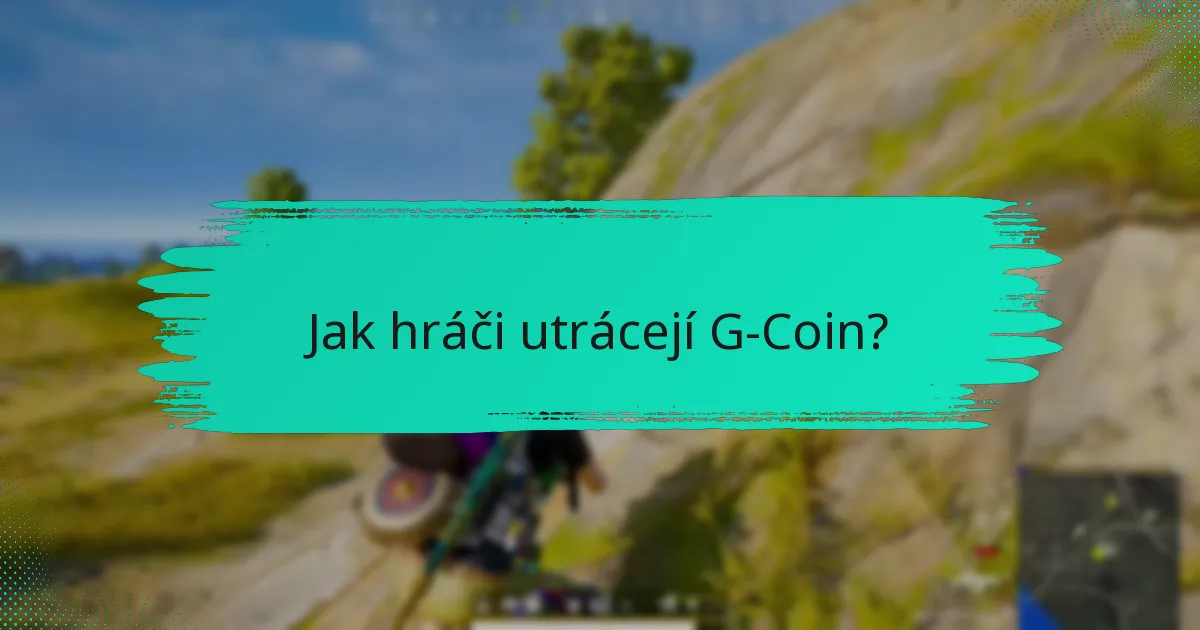Jak hráči utrácejí G-Coin?