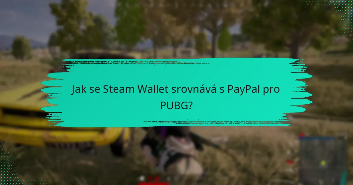 Jak se Steam Wallet srovnává s kreditními/debetními kartami pro PUBG?