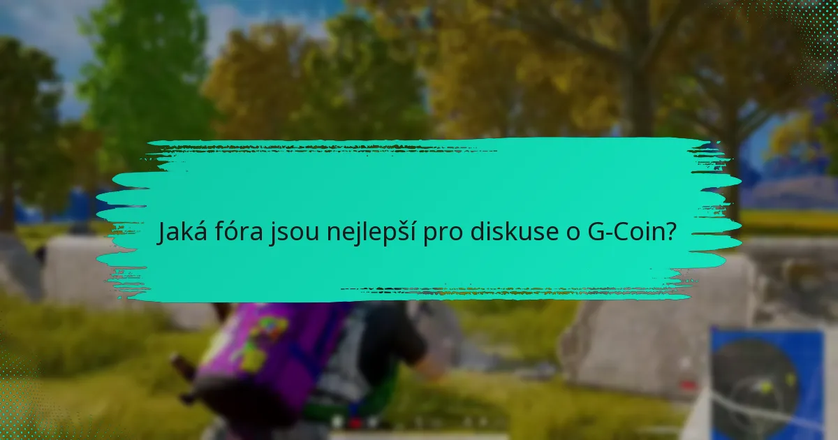 Jak se mohou hráči zapojit do diskusí o G-Coin?
