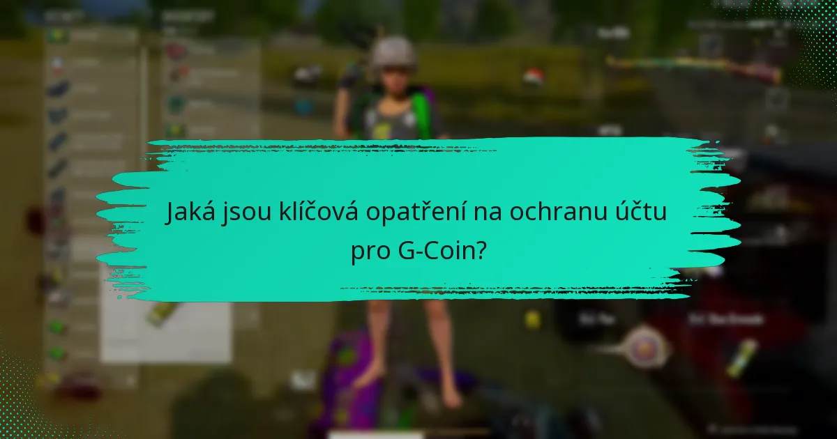 Jaké možnosti obnovení jsou k dispozici pro účty G-Coin?
